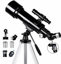 Telescope 70mm Aperture 500mm - for Kids Adults Astronomical Refracting Tel...