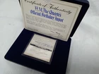 Sterling Silver Ingot Danbury Mint QEII Birthday Parade Silver Jubilee 1977