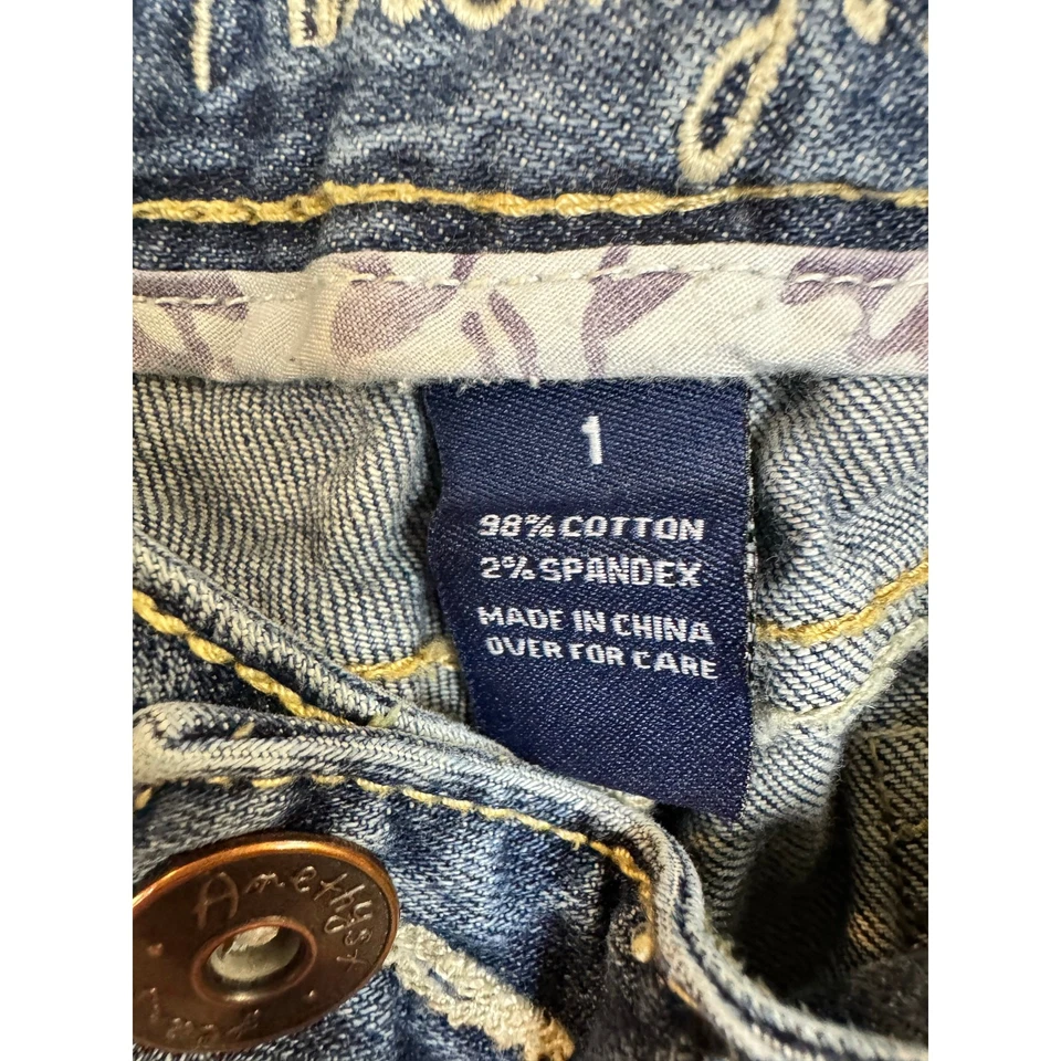 Capri de mezclilla amatista para mujer talla 1 Foto 4 de 4