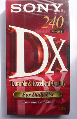 ''NEU''  SONY VHS 240 DX VIDEOKASSETTE / LEERKASSETTE DURABLE & EXCELLENT QUALITY