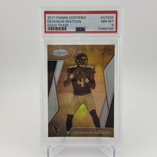 2017 DESHAUN WATSON Panini Certified GOLD TEAM PSA 8  Rookie RC