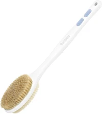 Shower Brush Long Handle Bath Brush Back Scrubber With Natural Soft And Stiff