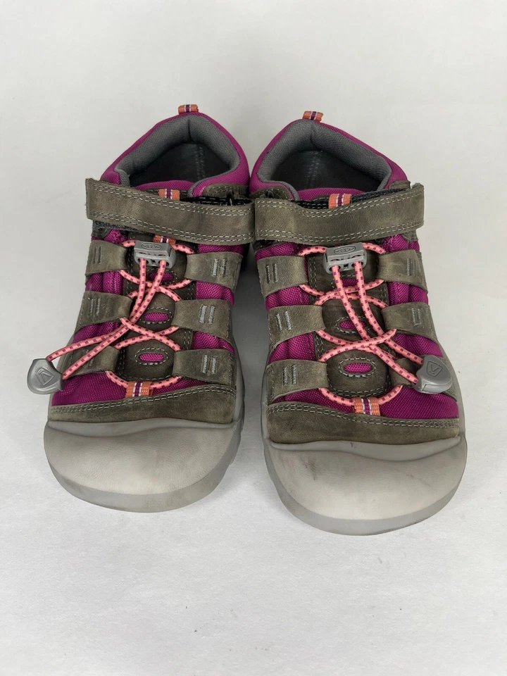 Keen Jóvenes Niñas Talla 2 Senderismo Marrón Rosa Tenis Cuero Zapatos Bungee 1025504 Foto 2 de 4