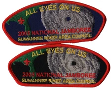 2005 Jamboree Suwannee River Area Council FL Set of 2 JSP Bdr (AR475)