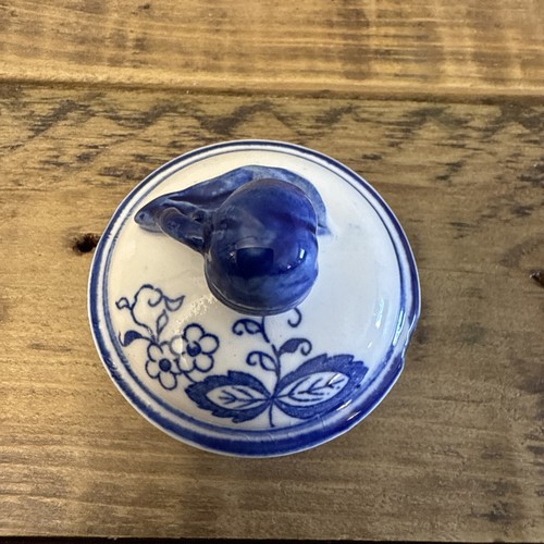 Vintage Blue Onion Arnart Porcelain Creamer & Sugar Bowls 1960s Retired Pattern - Picture 6 of 9