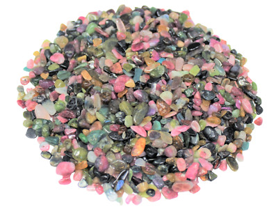 Rainbow Tourmaline Semi Tumbled Gemstone TINY Chips 2-5 mm Wholesale Bulk Lots