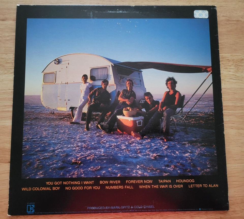 Cold Chisel Circus Animals Vinyl LP Record 1982 Elektra Records PROMO