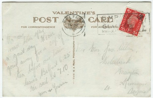 HIGH STREET, BELFAST - Co Antrim Tram Postcard - Picture 2 of 2