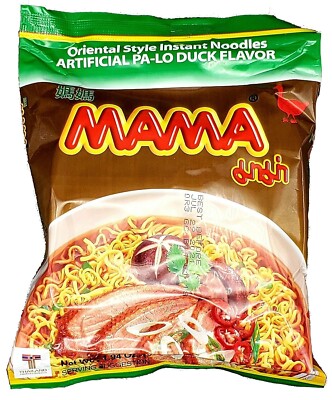 MAMA PA-LO DUCK FLAVOR INSTANT NOODLE RAMEN  MILDLY SPICY TASTE 5-60 PACKS