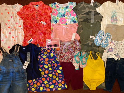 NEW Huge Toddler Girls Size 3T Spring Summer Name Brand Clothing Lot Outfits NWT eBay