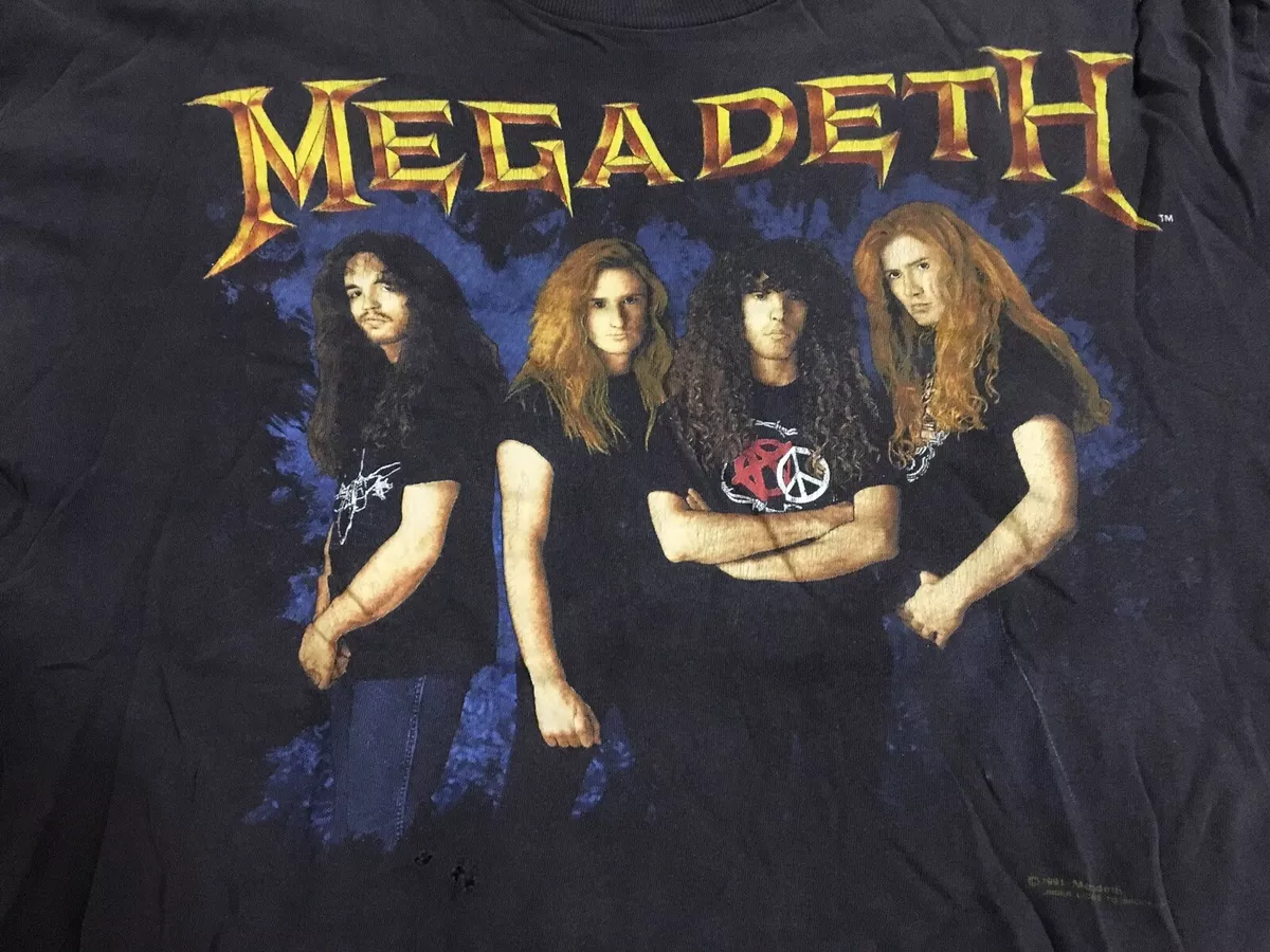 Vintage Megadeth 1991 Rust In Peace Era Brockum XLarge Anarchy Shirt