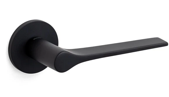 MANIGLIA (COPPIA) OLIVARI PER PORTE INTERNE SERIE "LAMA L" DESIGN GIO PONTI - Immagine 3 di 4