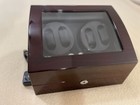 Storage Holder Quiet Motor Dark Brown Euc Jqueen 4 Automatic Watch Winder + 6