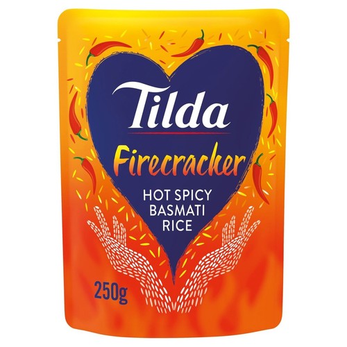 Tilda glutenfreier Feuerwerkskörper heiß würzig Mikrowelle Basmati 250g - Bild 2 von 3