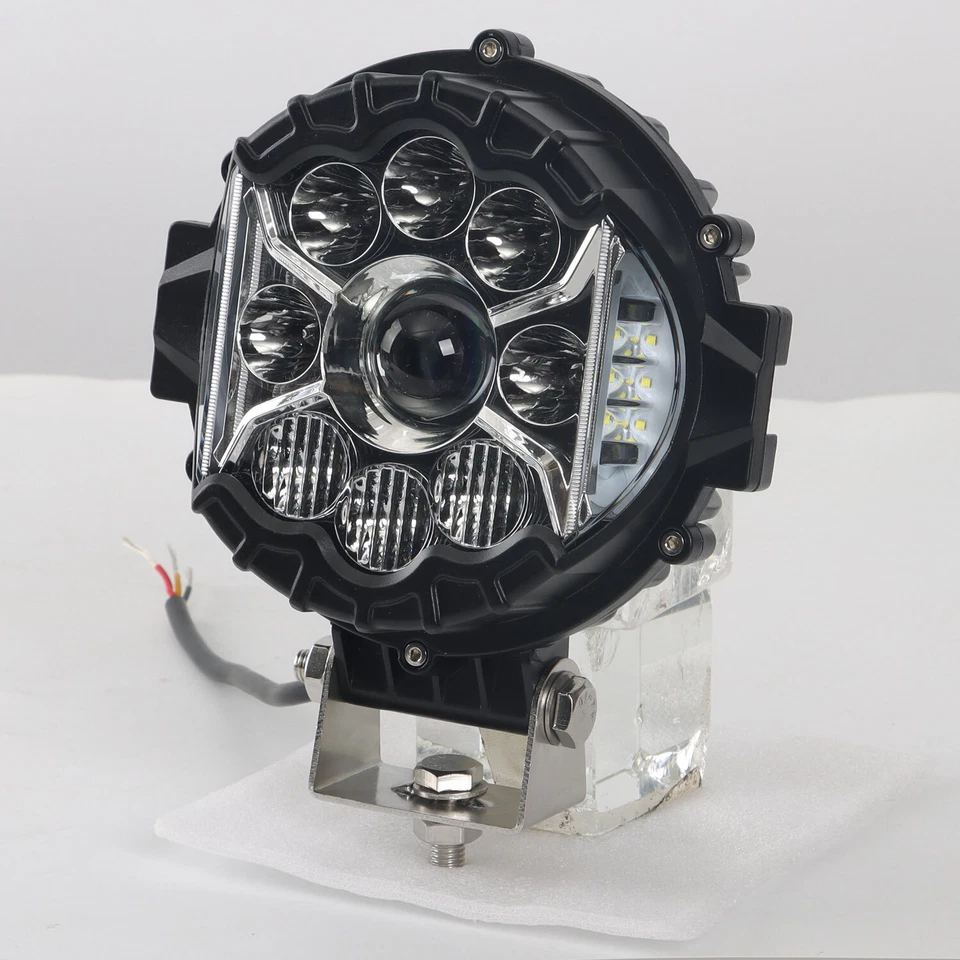 Vainas de luces láser LED de punto de tirador lateral de 7" 3 piezas para camioneta Chevy Dodge Ford Jeep Foto 4 de 4