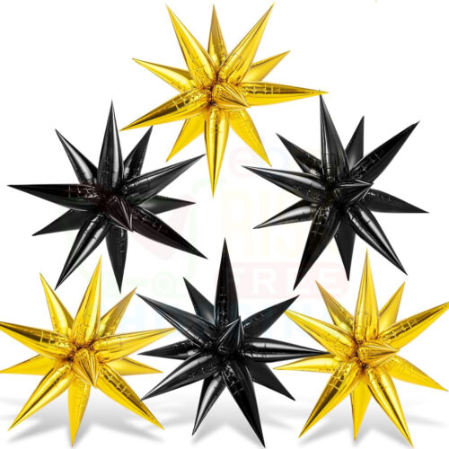 StarBurst Star Explosion Spike Foil Balloons Cone Foil Balloon Xmas Party Decor - Picture 12 of 14