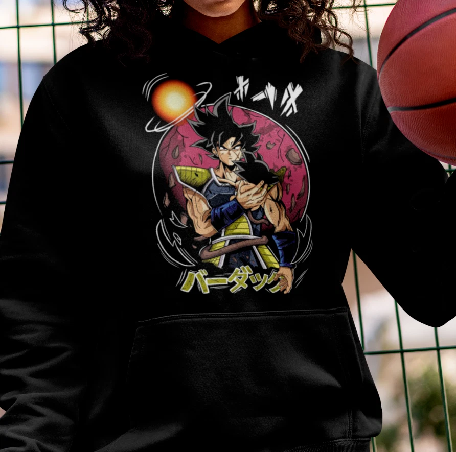 Dragon Ball Z Bardock Anime Hoodie Son Goku Sweater Vegeta Gohan Trunks Hooded