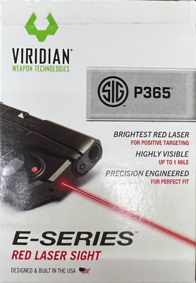 BRAND NEW - Viridian E Series Red Laser Sight for Sig Sauer P365 - 912-0078