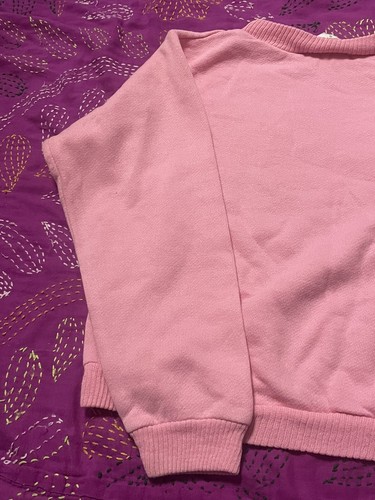 Vintage 1980’s Health-tex Girls Pink Active Graphic Sweatshirt. Size Large 10-12 - Picture 12 of 23