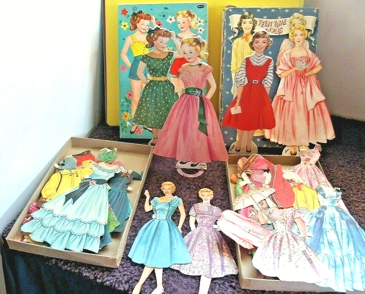 Vintage Teen Time Stand Up Paper Dolls Original/Boxed/3 Stands Others