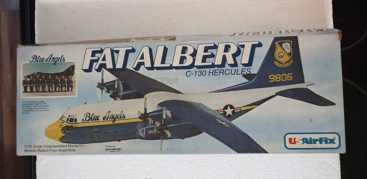 1980 USAirfix 1/72 C-130 Hercules Fat Albert Blue Angels