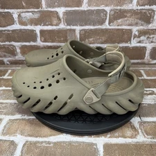 Crocs Echo Slip On Comfort Clogs Moth Khaki Mens Size 9