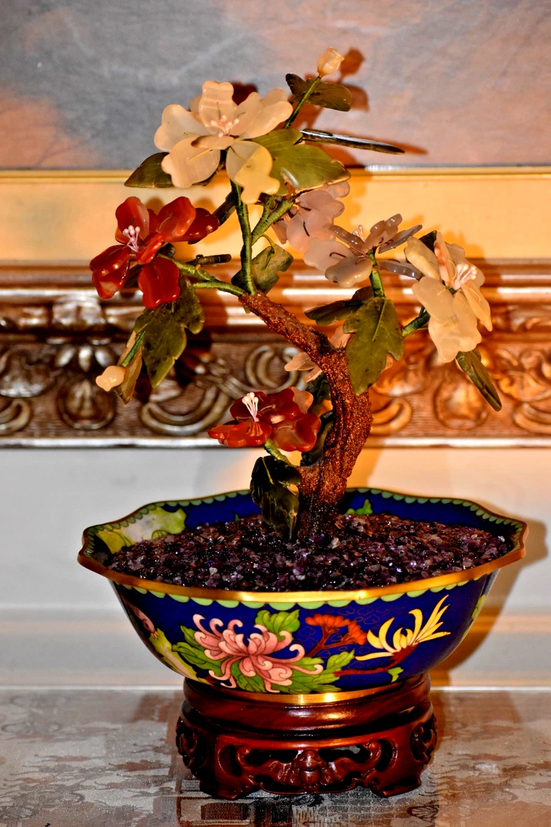 玉石盆景树其他中国收藏品1900-现在| eBay