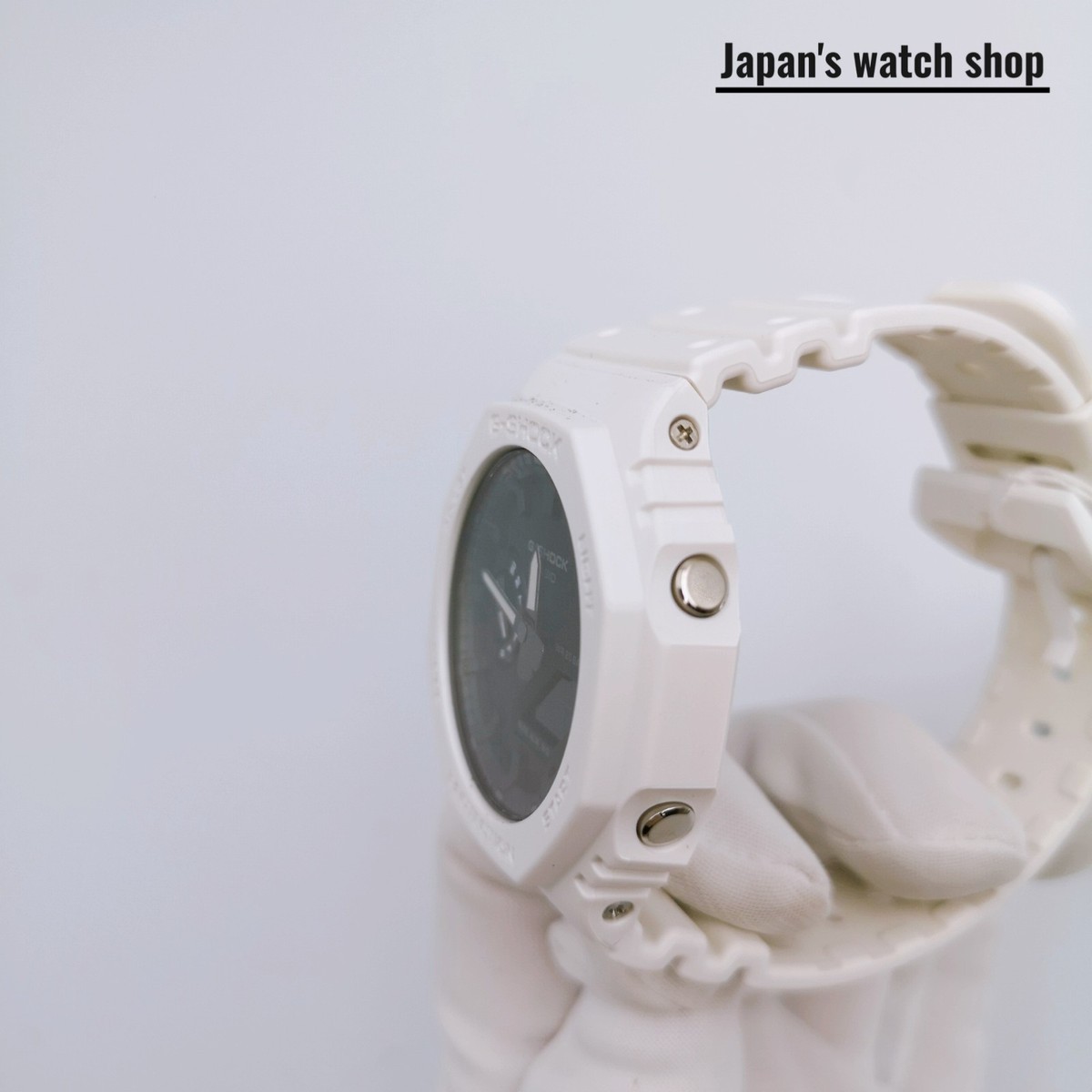 CASIO G-SHOCK GA-2100-7AJF White Black Carbon Core Analog Men`s