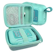 Silicone Cover and Hard Carrying Case for JBL Go 5 Bluetooth Speaker - Teal
