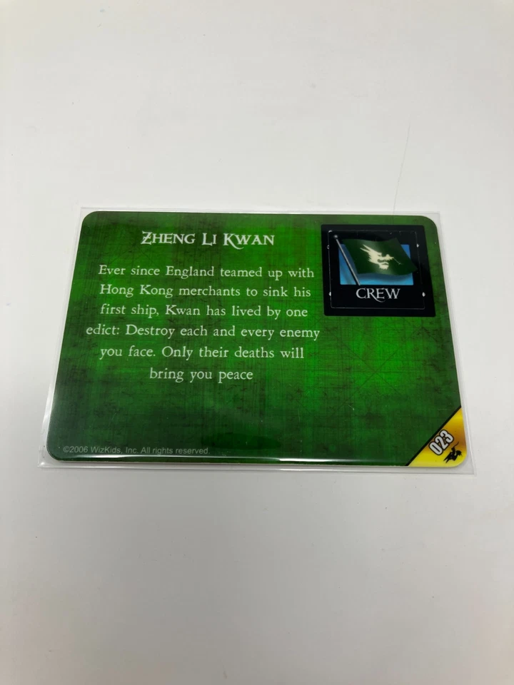 Wizkids Pirates CSG Zheng Li Kwan SCS-023 sin perforar mares del sur de China tripulación rara Foto 3 de 3