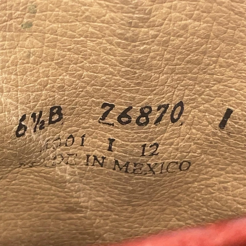 Frye Boots Red Phillip Harness Leather Motorcycle Ankle 76870 Women's Size 6.5 B - Image 4 of 4