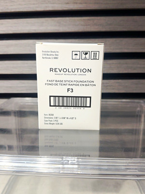 Makeup Revolution Fast Base Stick Foundation F3 3-Pack | NEW