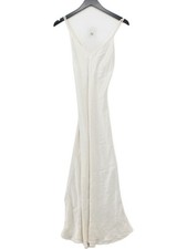 The White Company Maxikleid mit Schlupf M in Creme