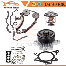 Timing Chain Kit Water Pump Thermostat Head Gasket For 00-08 Toyota For Corolla