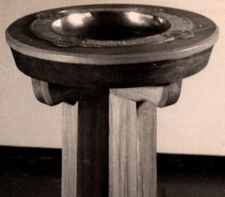 Antique Postcard RPPC German Baptismal Font