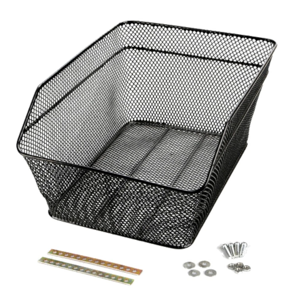 Fahrradkorb Gepäckträger Korb hinten Metall Schulranzenkorb 39 x 29 x 18 cm - Bild 3 von 4