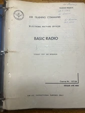 1960 USAF Electronic Warfare Officer Course Radio/Radar Handwritten Schematics