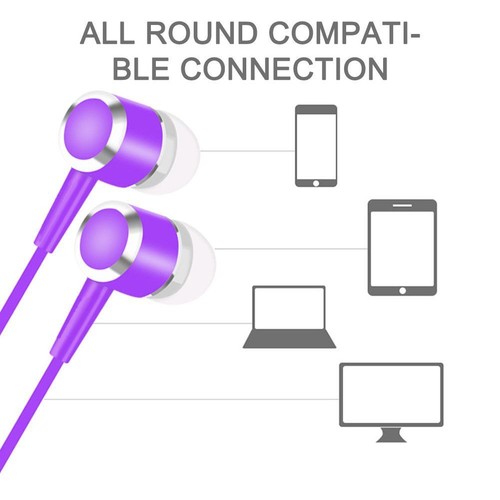 -3.5mm HIFI Super Bass Headset | In-Ear Earphone Stereo- Earbuds Headphone Au - Picture 21 of 25
