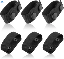 Duty Belt Keeper with Double Snaps 6 PCS Nylon Belts Keepers for Police... 