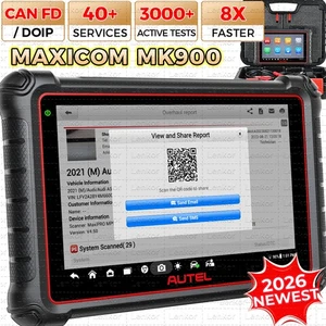 Autel Scanner MaxiCOM MK900 2026 MK900 2.0 Bidirectional Diagnostic as MK900BT