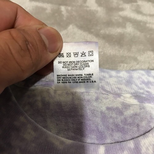 Vintage Alpha Phi Fraternity Sorority T-Shirt Adult Size Large Purple Tie Dye - Picture 5 of 11