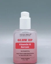 Precision Beauty Glow Up Vitamin C Face Serum ~Skin Brightening~ 2 fl oz New