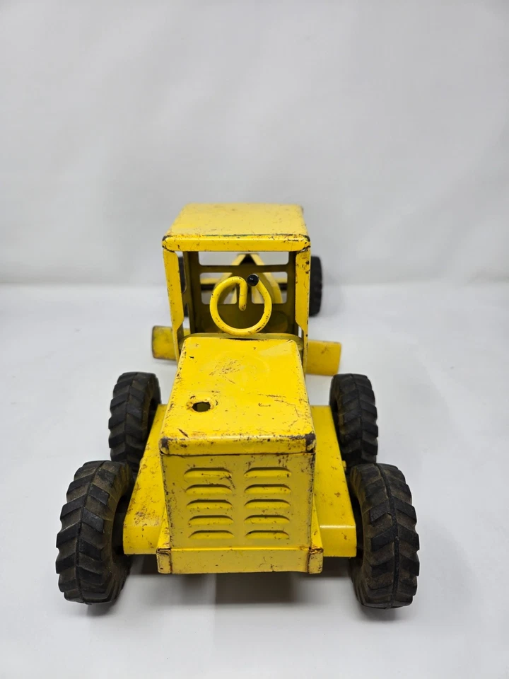 Camión Tonka ROAD GRADER DIe acero fundido años 1950-60 17 pulgadas DIRECCIÓN LARGA Foto 4 de 4
