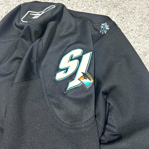 Reebok Jersey Men's M Black Sport San Jose Sharks NHL Hockey Premier Fan Apparel - Picture 9 of 10