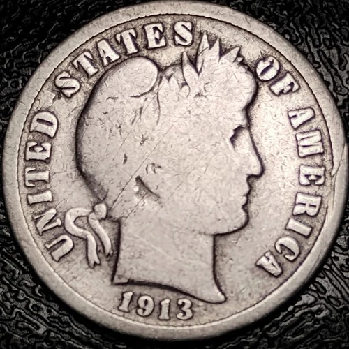 1913 S Barber Dime - Good - 90% Silver 10C