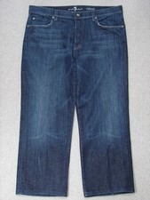 RL09405  7 FOR ALL MANKIND  RELAXED FIT WOMENS JEANS sz38 DARK BLUE