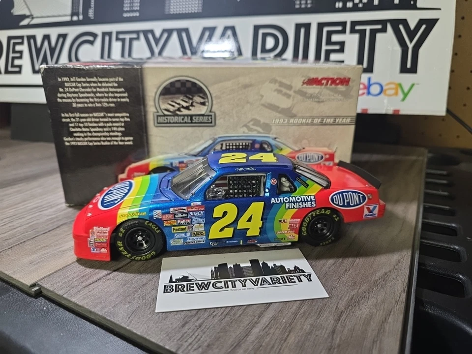 Jeff Gordon 1993 DuPont Rookie Of The Year Lumina Nascar 1/24 Diecast Historical - Image 2 of 4