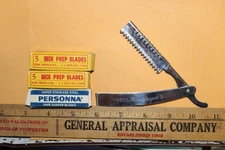 Vintage Weck Hair Shaper Razor Personna Blades Prep