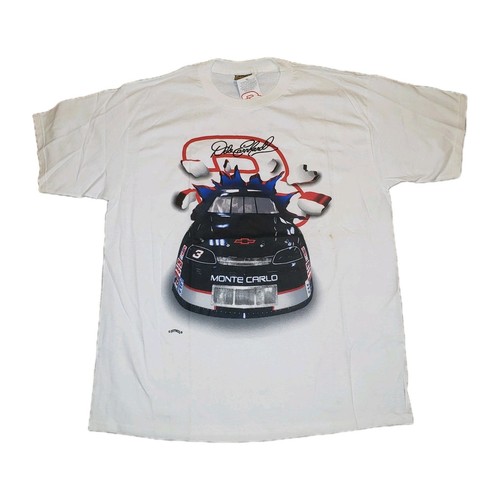 T-SHIRT VINTAGE Nutmeg Mills DALE EARNHARDT The Intimidator, anni 90, taglia XL