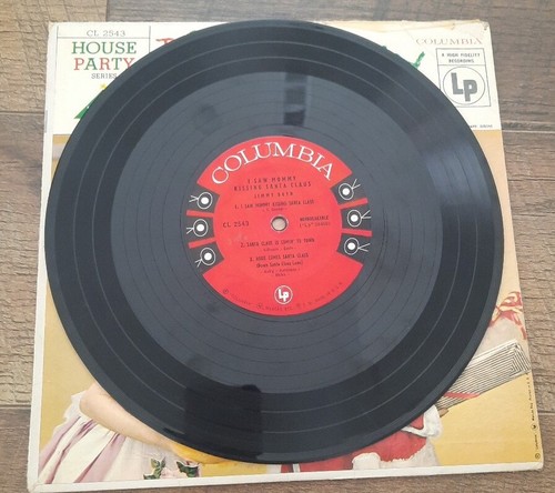 I Saw Mommy Kissing Santa Clause Jimmy Boyd 10" Record 33RPM CL 2543 House Party - 第 5/15 張圖片